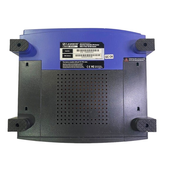 LINKSYS BEFVP41 Etherfast Cable/DSL Router w/4-Port 10/100 Switch - Works! - Picture 9 of 11
